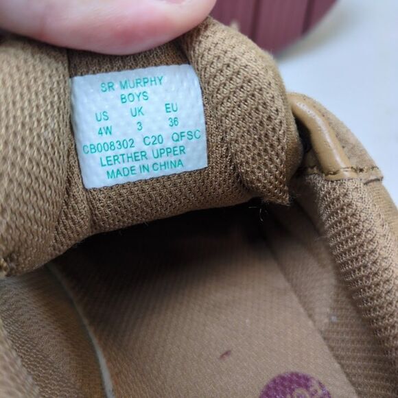 NEW Stride Rite Sz 4W Big Kid Murphy Brown Suede Leather Loafer Memory Foam Lite - Picture 9 of 10